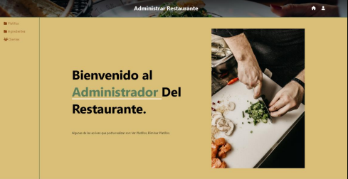 Interfaz del Restaurante